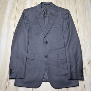 Z Zegna Techmerino Drop 8 Gray Wool Blazer Mens Size 38R MINT